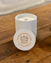 Load image into Gallery viewer, Buttery Caramel Crunch Premium Collection ~ Hand Poured 100% Soy Wax Wooden Wick
