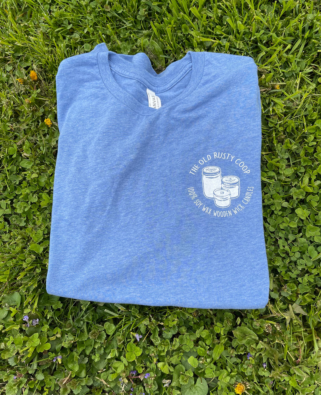 Super Soft Short Sleeve Blue The Old Rusty Coop T-shirt