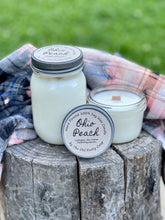 Load image into Gallery viewer, Ohio Peach ~ Hand Poured 100% Soy Wax Wooden Wick Candles
